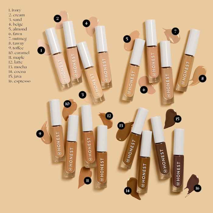 The Fresh Flex Concealer comes in 16 shades that range from fair to deep skin types.