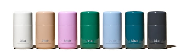 Saltair Natural Deodorants are available in Fragrance-Free, Santal Bloom, Island Orchid, Lush Greens, Seascape, Lagoona and Black Tide scents.
