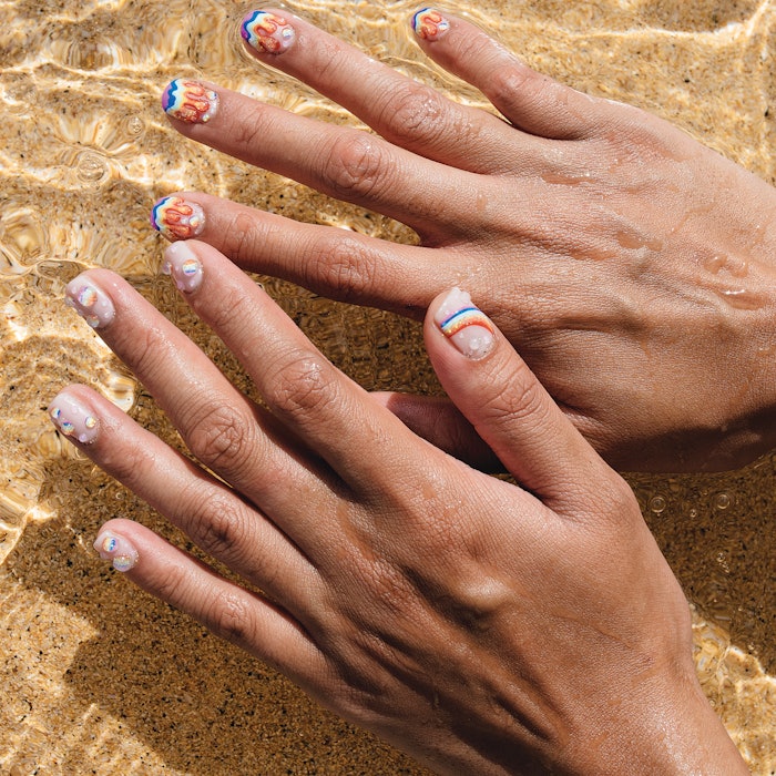 Nail artist: Noelle Moore (@noellefuyunails); photographer: Ijfke Ridgley (@ijfkephoto); model: Arnel Agustin (@fcknnellz); makeup artist: Lynn Yee (@lynnyeemakeup)