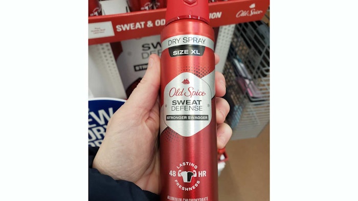 The spray is said to give the user's armpits the ultimate defense, with 'ridiculously long-lasting' sweat and odor protection power.