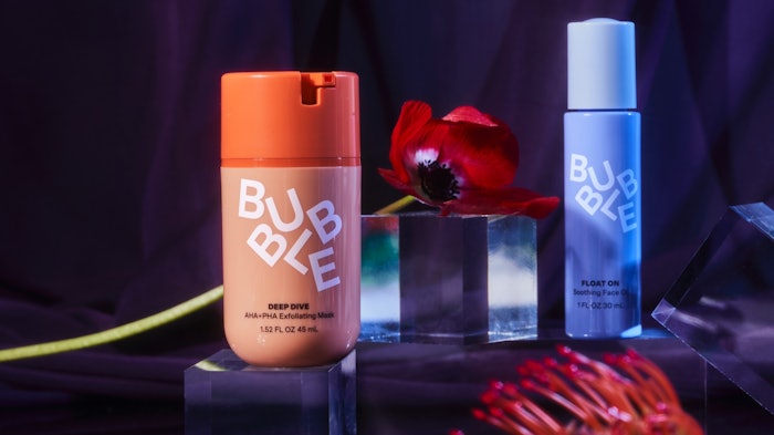 The 'Re-Set' was designed for the products to work dynamically and provide the benefits of an alpha- and poly-hydroxyl acid exfoliating mask, and restorative facial oil.
