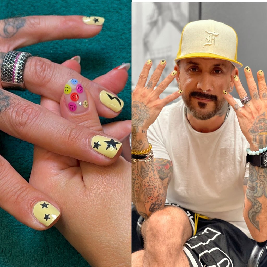 Backstreet Boys AJ McLean gets a hamburger tattoo in Sydney  Daily Mail  Online