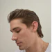 Modern mullet, side view