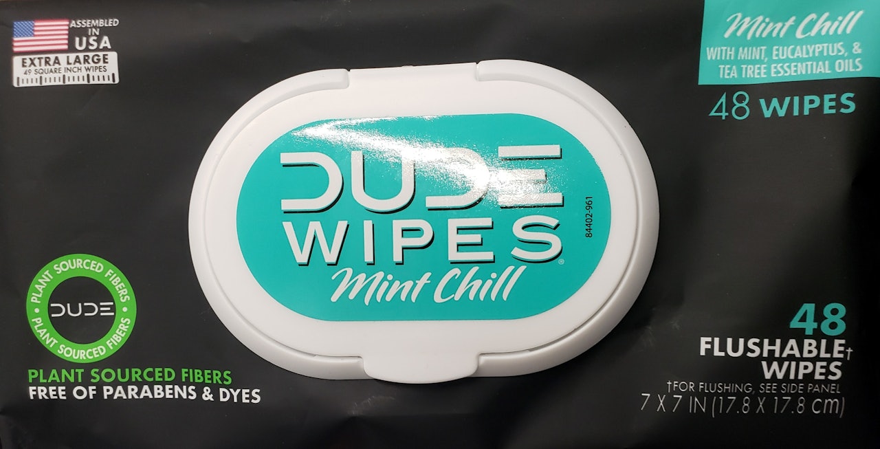 DUDE Wipes Flushable Wipes, Fragrance Free 48ct