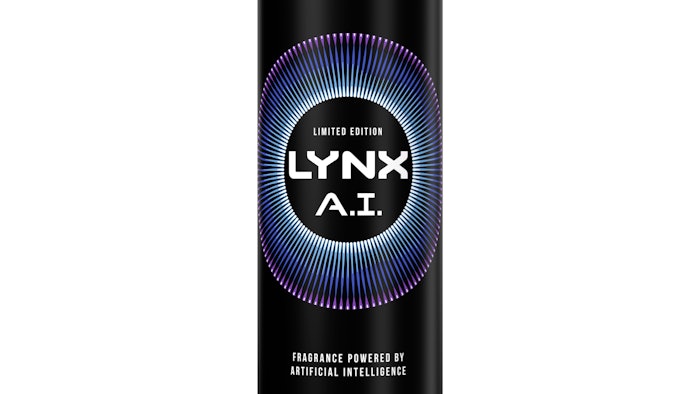 The Lynx A.I. fragrance was developed using 46 terabytes of data, 6,000 ingredients and 3.5 million potential fragrance combinations.
