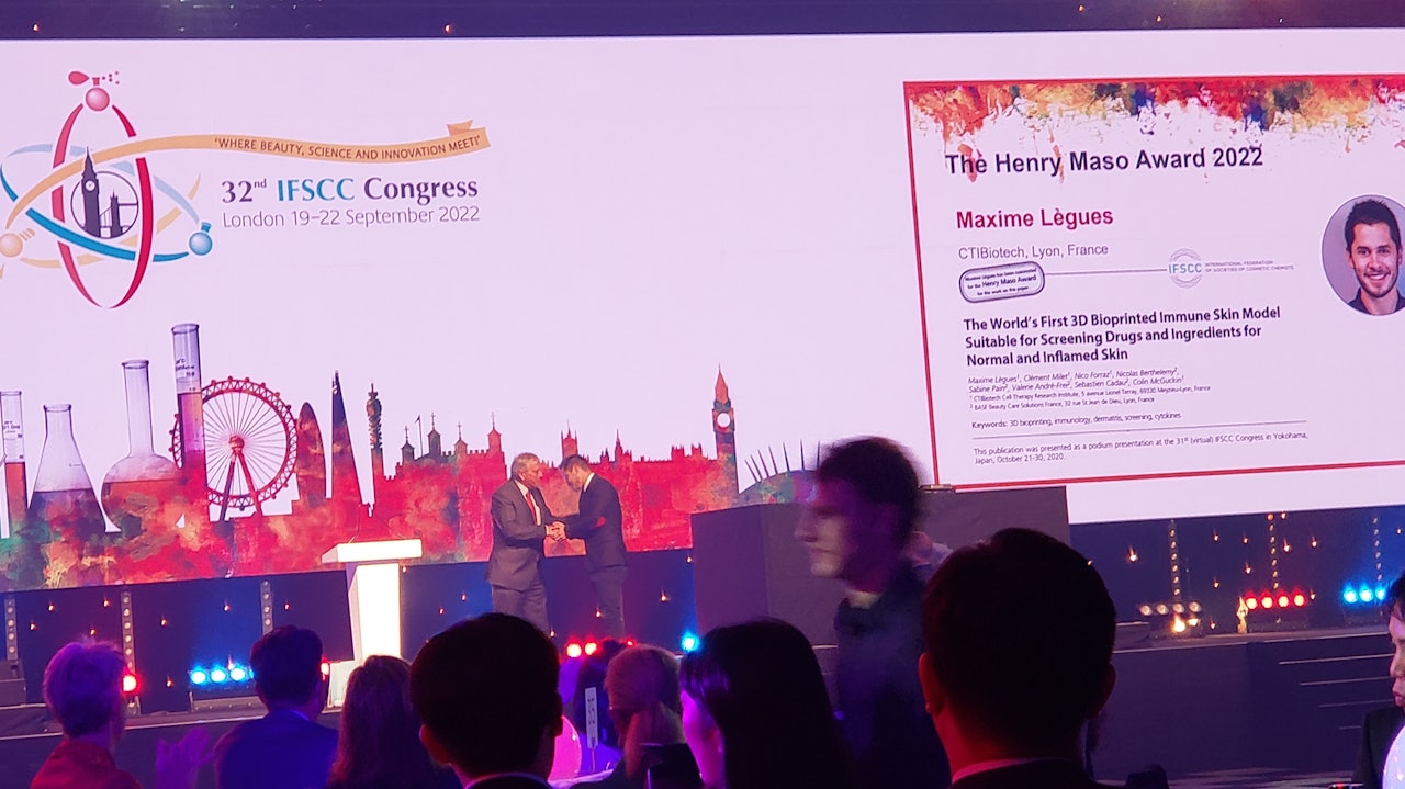 Maxime Lègues receives Henry Maso award at London Congress - IFSCC IFSCC