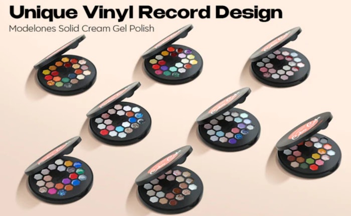 Modelones’ Vinyl Record Solid Cream Gel Polish Sets