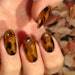 Blake Lively's custom tortoise-shell manicure.