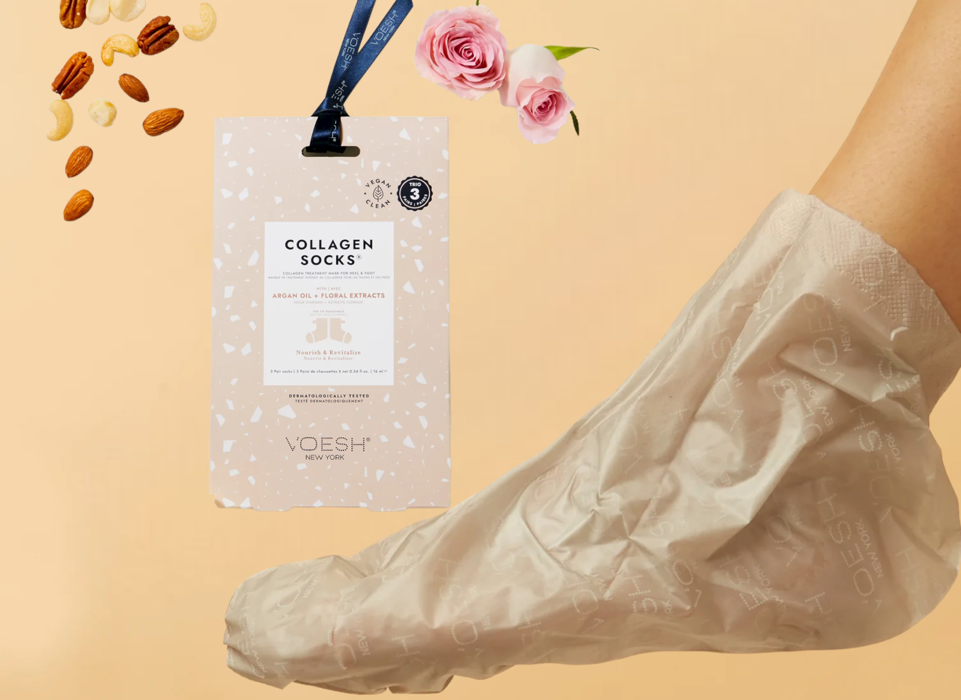 Voesh New York Collagen Socks Trio