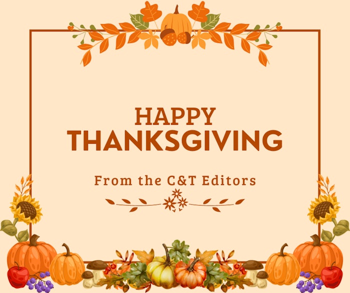 Cream Orange Modern Thanksgiving Facebook Post