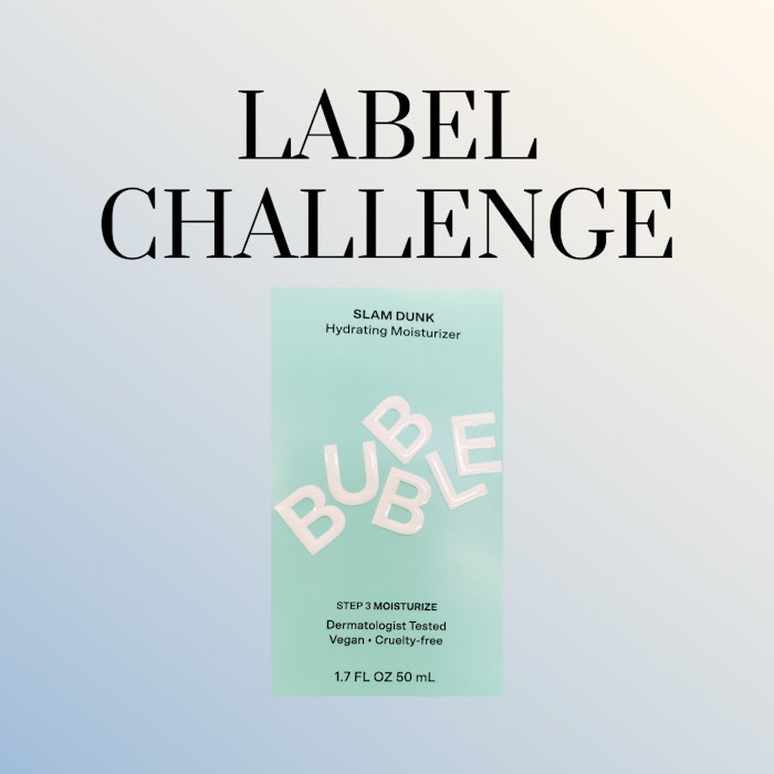 BUBBLE SKINCARE Slam Dunk Hydrating Moisturizer Créme - Vegan