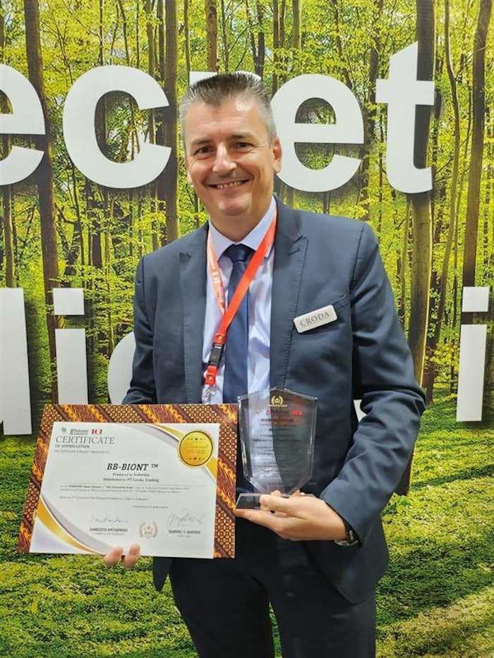 Pictured: Richard Leroux, Ph.D. Sederma has received another award for its BB-Biont ingredient. The biomimetic peptide takes a holobiontic approach that improves cutaneous marks and helps achieve a healthy and smooth skin.
