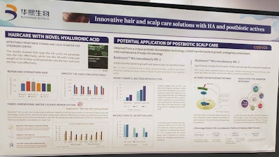 Bloomage Biotech's SCC76 hair innovation poster