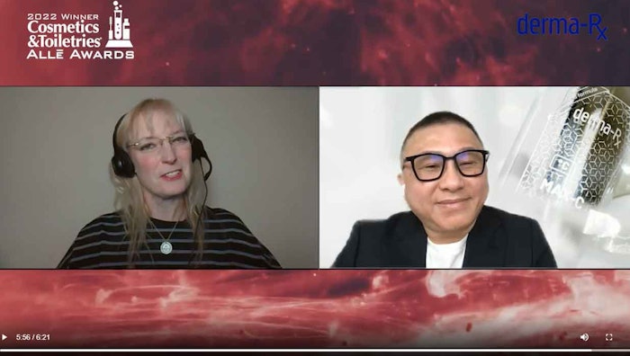 In this sponsored video, CEO Frank Thong, Derma-Rx, explains how the company's C&T Allē Award-winning Max-C antioxidant serum achieves efficacy and hits the mark for current anti-aging demands.