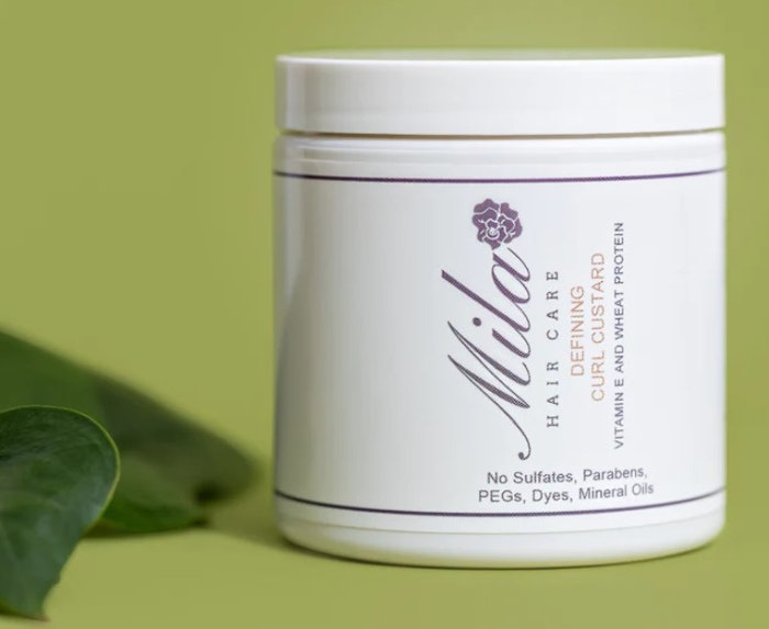 The custard repairs damaged hair, 'beatifies the bounce and adds sparkle to your curls without giving a crunchy look.'