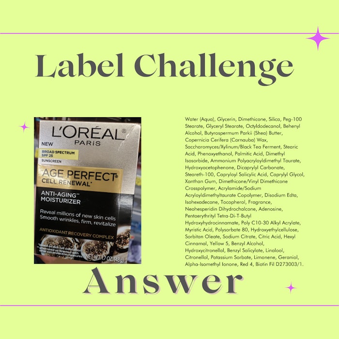 L'Oréal's anti-aging moisturizer smooths wrinkles and firms and revitalizes the skin by supporting the skin's natural renewal process.