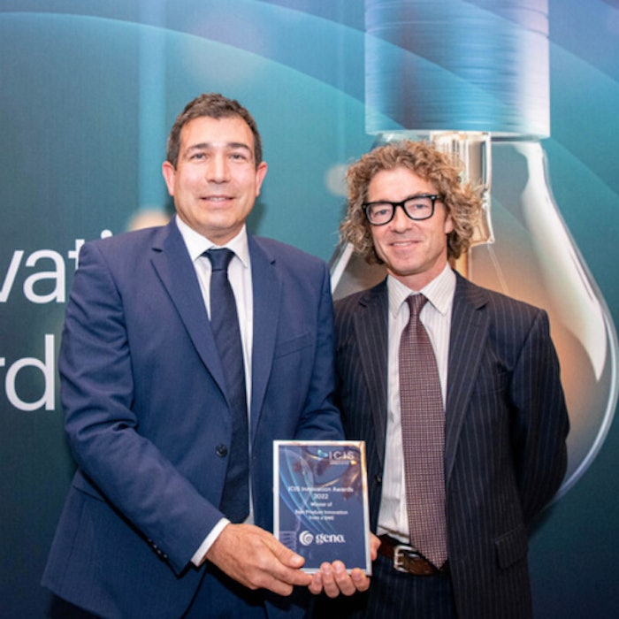 Eric Alvarez, Senior Business Development Manager, Geno (left) and William Beacham, Deputy Editor, ICIS (right)