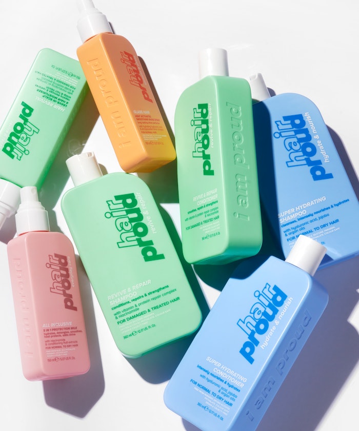 Hair Proud features four product ranges: Revive & Repair, Hydrate & Nourish, Smooth & Shine and Everyday Care.