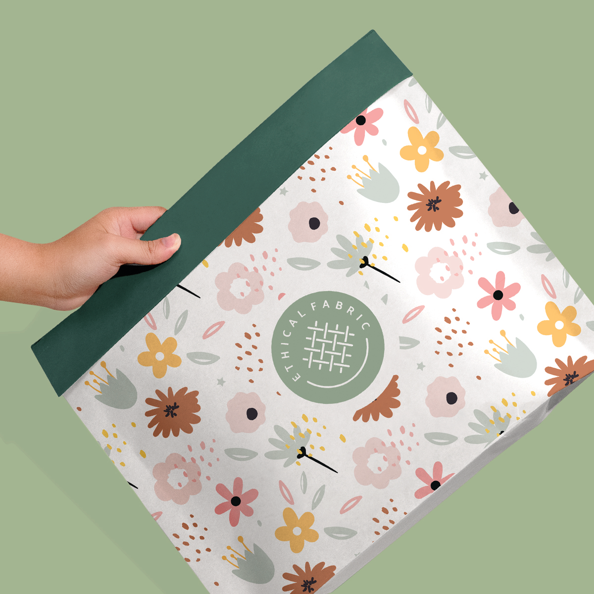 The mailer is made with 50% post-consumer waste and is certified sustainable and verified blue-bin, curbside recycle.