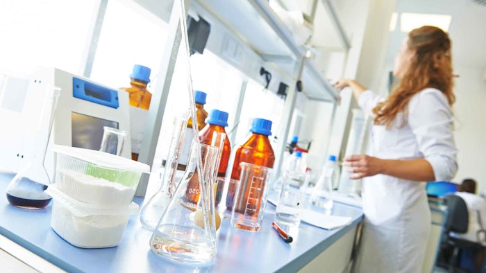 Chemist Chemicals In Lab Stock Materials Dreamstime M 61271963