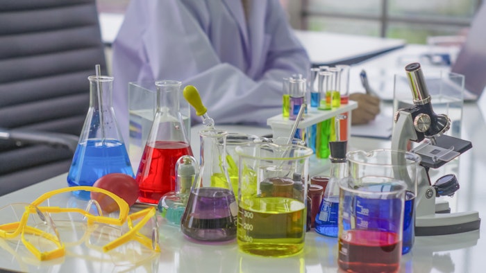 The chemicals include some borate compounds, lily aldehyde, cyclotetrasiloxane, trichloroacetic acid, styrene and certain colors (see full list below).