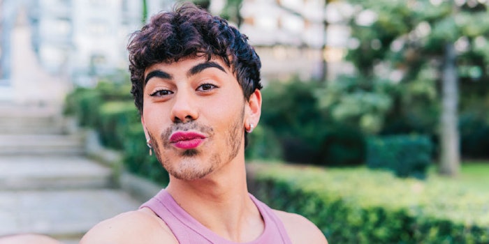 Dopamine beauty refers to wearing bold and colorful makeup to help lift your spirits. So in essence, it’s the lipstick effect reinvented on a whole new level.