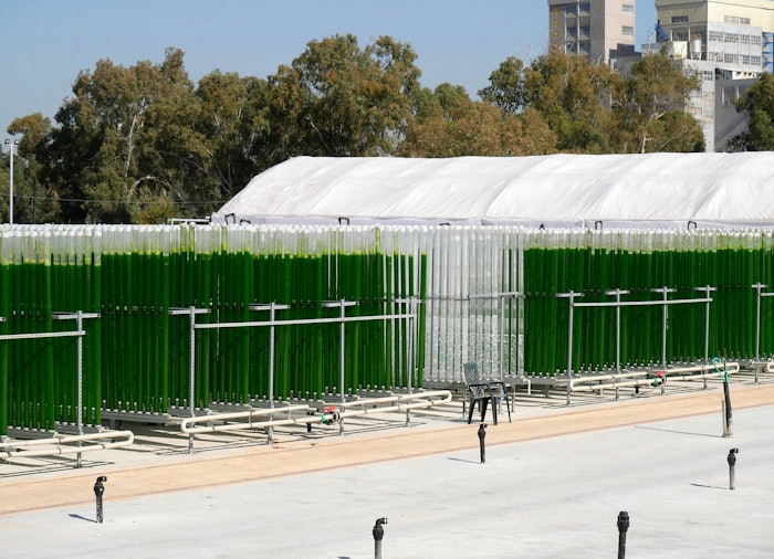 Growing the algae terrestrially in bioreactors takes only 10% of the land area of comparable crops, per the company. Upwell Cosmetics will reportedly offer sustainability metrics on CO2 and water usage per batch of material.
