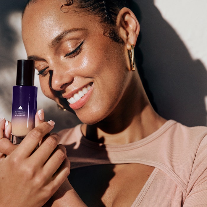 The 2-in-1 is available in 40 shades for buildable, light-to-medium coverage.