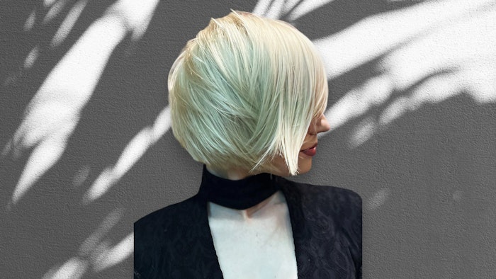 Sam Villa shares pro tips for cutting a 3-tiered bob.