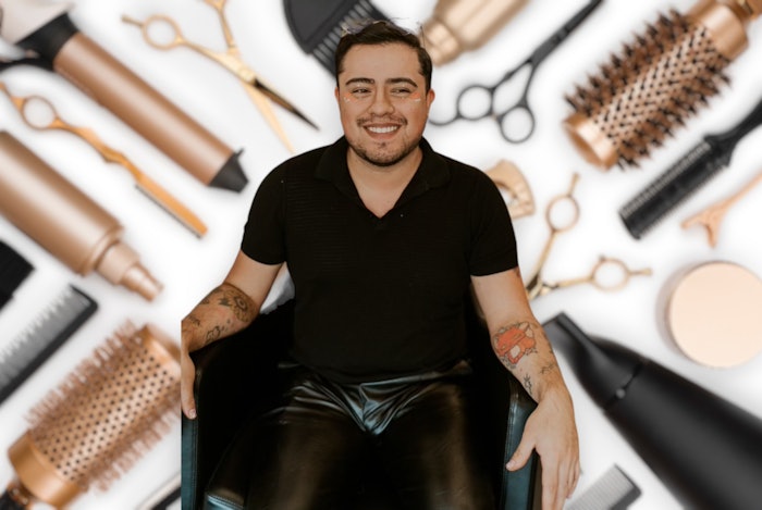 Get to know Julian Tinsley (@jules.journie). He is a 25-year-old stylist at Unico Hair Studios in Fullerton, California.