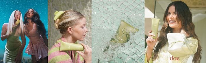The treatment also features a subtle sparkle that acts like highlighter for your hair.