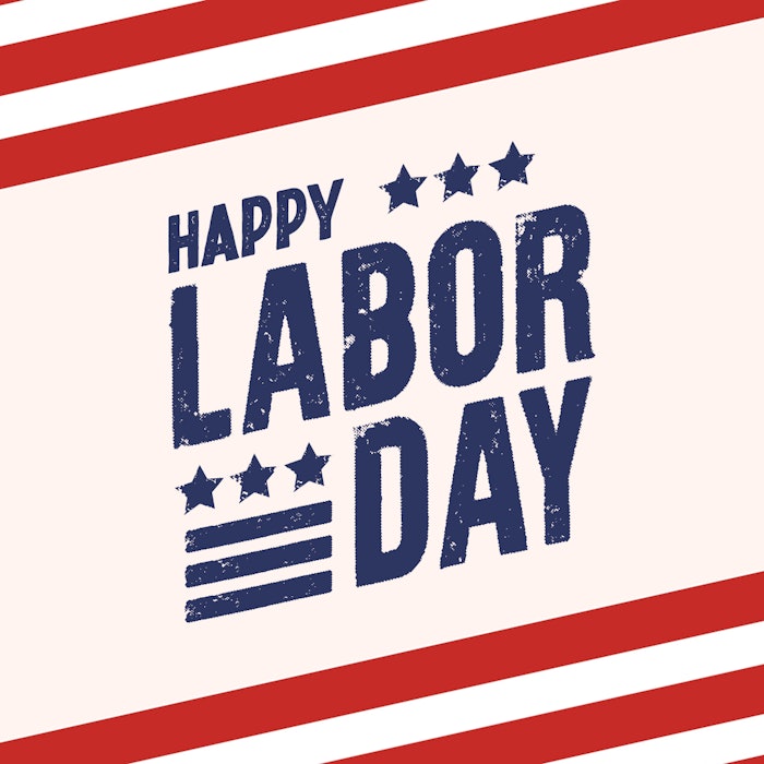 Bold Typography Happy Labor Day Instagram Post