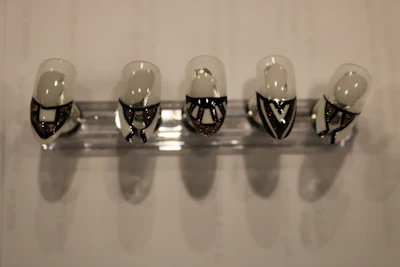 Kelli Davis' winning nail art for the Fancy French competition