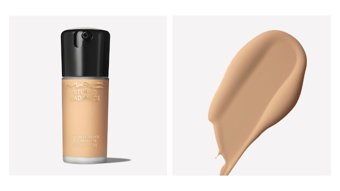 The formulation comprises 80% skin care ingredients, according to the brand, including 10% hyaluronic acid solution, as well as vitamin E, jojoba and olive oils, and antioxidants to protect skin from pollution and blue light.