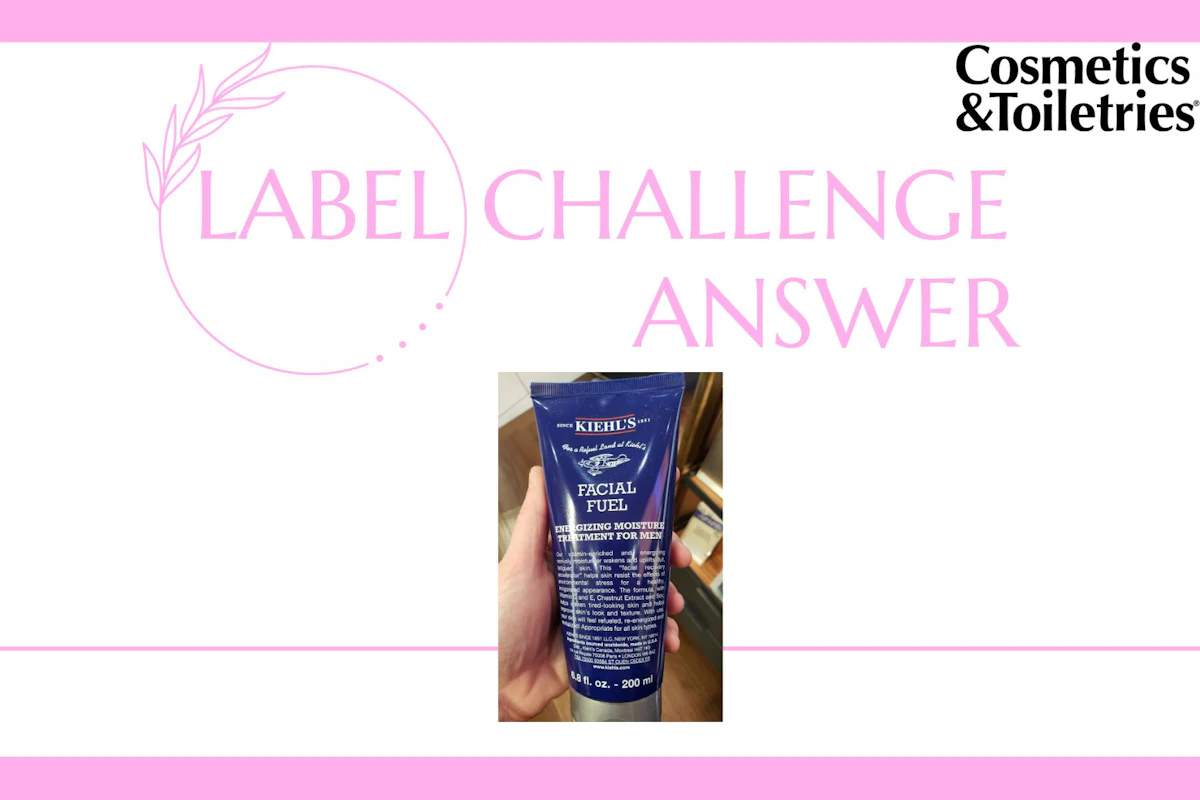 Label Challenge Answer: Kiehl's Facial Fuel - Vimarsana News