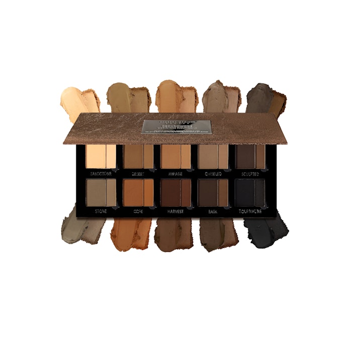 The all-over palette is for eyes, brows, face and lips.