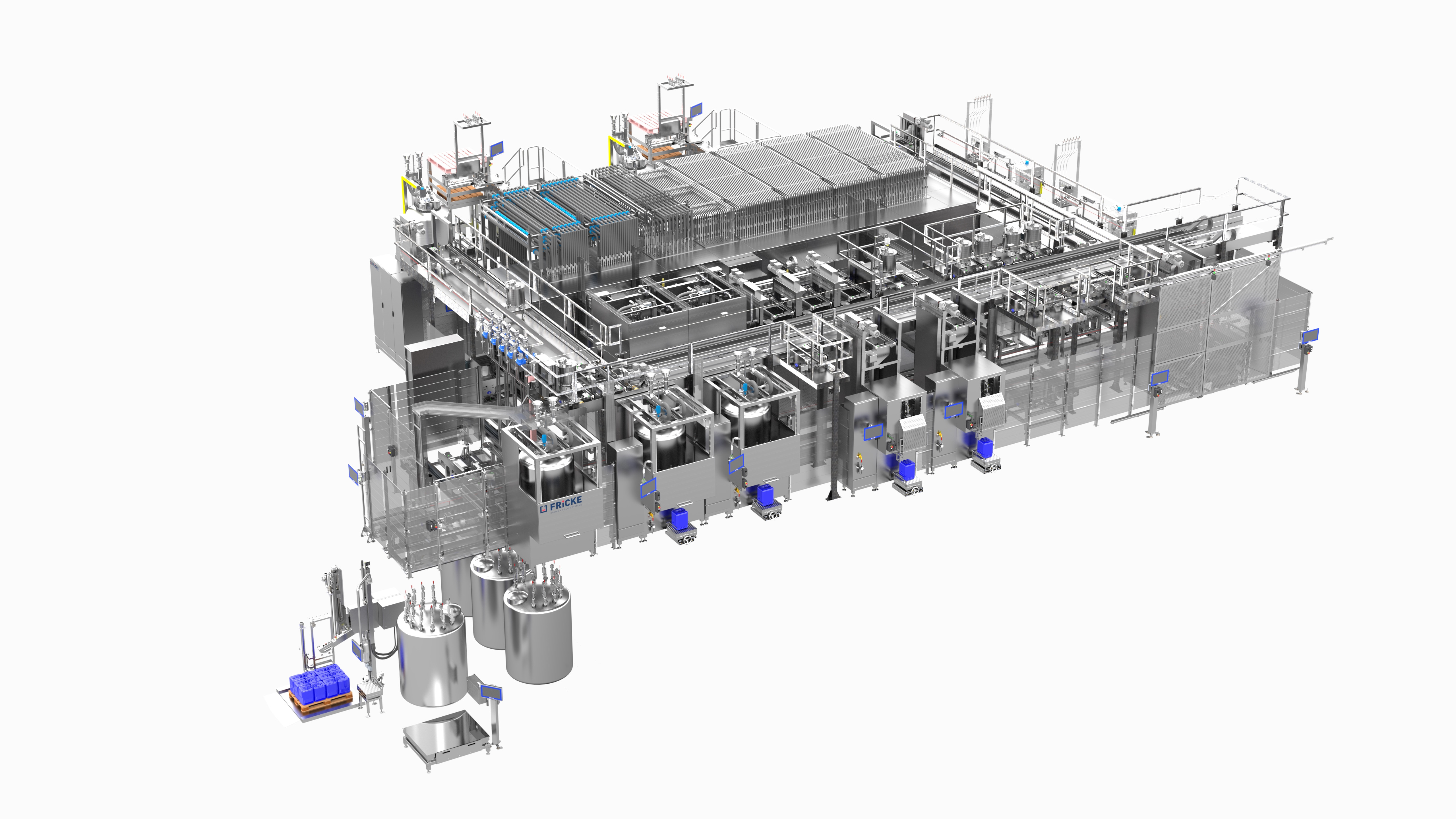 Increased efficiency and improved quality through networked dosing and filling systems thanks to the new FRICKE-Multiplex from engineering specialist FRICKE Abf&uuml;lltechnik GmbH & Co. KG.