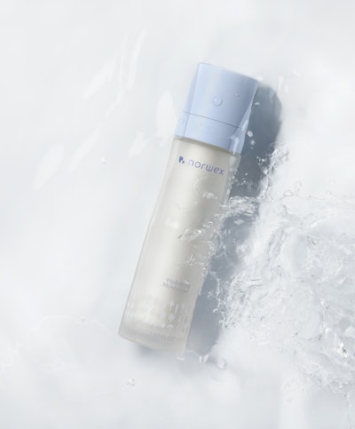The refillable moisturizer features #tide ocean material.