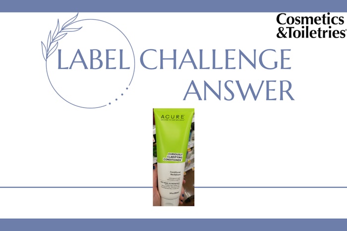 Acure's Curiously Clarifying Conditioner provides gentle, daily cleansing, washes away buildup and boosts moisturizer with lemongrass. The formula is free of parabens, sulfates, petroleum, mineral oil and formaldehyde.