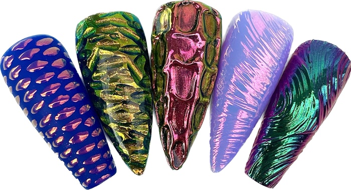 Helena Han (@helenahan.pro) shares her tips, tricks and techniques for applying chrome to nails.