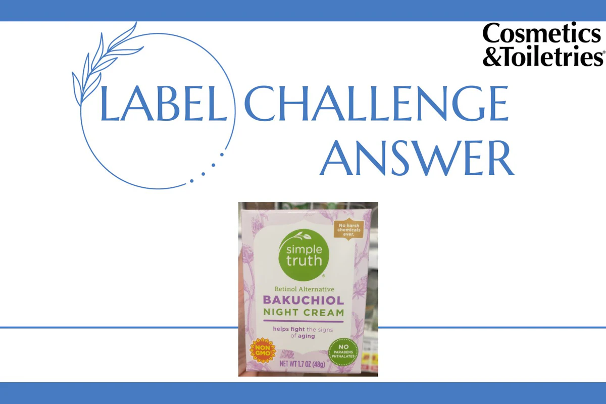 Label Challenge Answer: Simple Truth Bakuchiol Night Cream - Vimarsana News