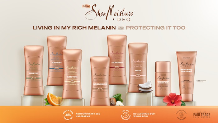 The range provides up to 70% moisture replenishment to dry skin, invisible application and culturally iconic fragrances.
