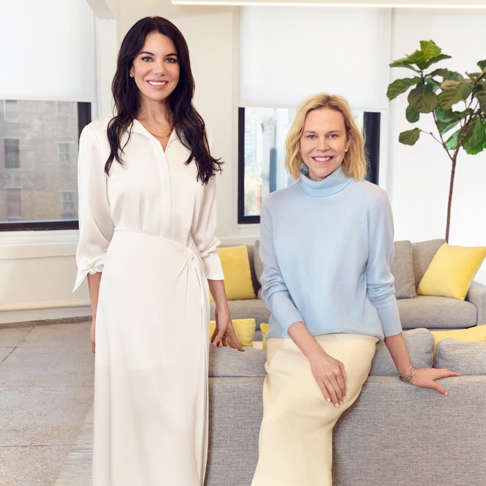 Supergoop! CEO Lisa Sequino (left), pictured with founder Holly Thaggard.