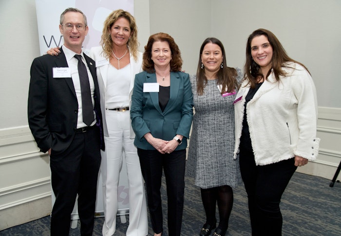 L to R: George Southold (FEMA) Laurette Rondenet (Edlong), Cynthia Reichard (Arylessence), Erica Lermond (The Lermond Company LLC) and Adriana Becker (CAPUA 1880 SRL).