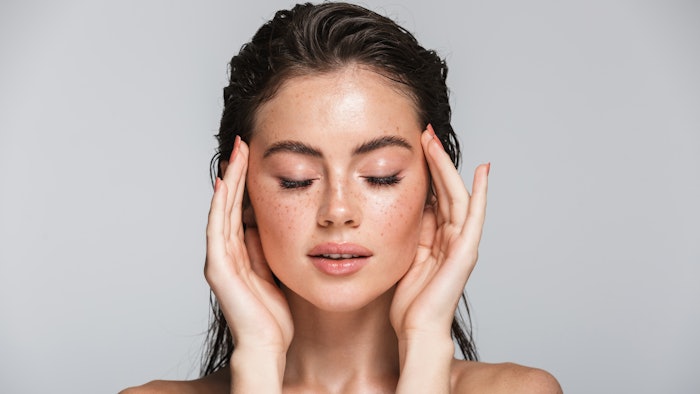 Woman Taking Care of Skin