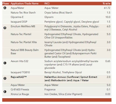 Mibelle Biochemistry Rejuve Nad Overnight Mask Formula Focus