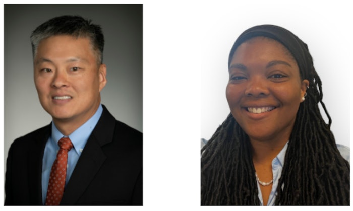 James Kim, Ph.D., senior vice president of Science & Regulatory Affairs and Jessica Eason, manager of Environmental & Scientific Affairs.