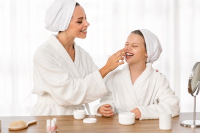 Forty-four percent of all U.S. adults with children of any age had purchased skin care, perfume, makeup and/or hair care in the previous three months. However, 46% of parents with children ages 6-11 had purchased skin care in the previous three months, reflecting higher engagement.