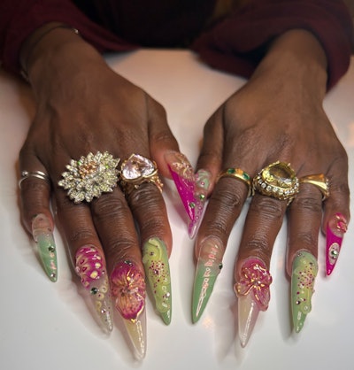 'Cynthia chose the colors, and I went to work creating something special to remind everyone to bloom boldly in every shade, for the world needs your vibrant spirit,' shares Hackle.