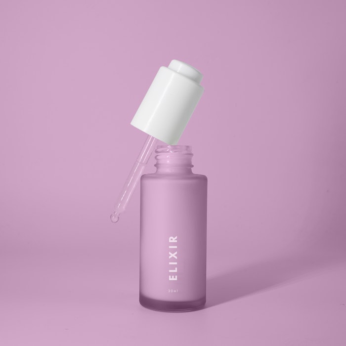 Stoelzle Glass Group’s Elixir lightweight 30 ml dropper bottle is ideal for serums and foundations.